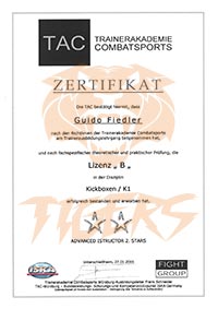 TAC Zertifikat Guido Fiedler